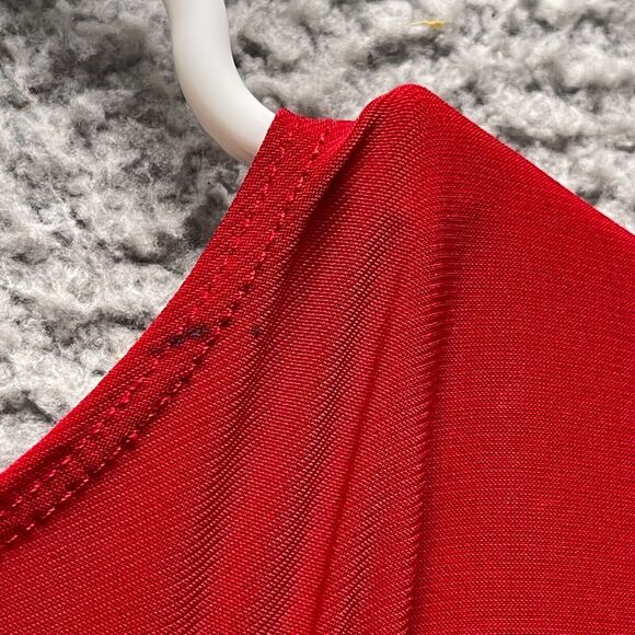 Perseption Concepts Tank Top Shirt Womens Large Red Sleeveless Blouse - Picture 11 of 11